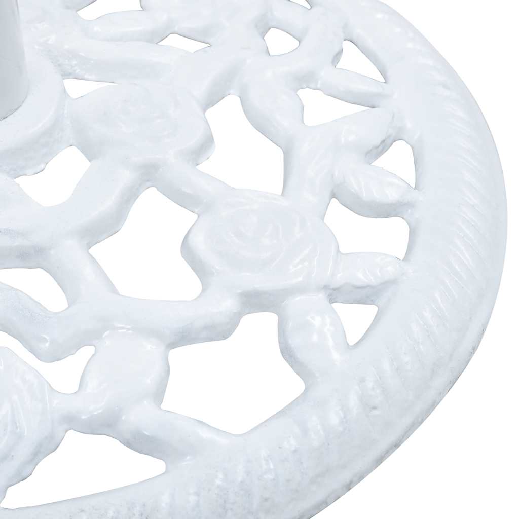 Base para guarda-sol 12 kg 48 cm ferro fundido branco