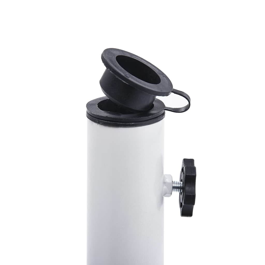 Base para guarda-sol 12 kg 48 cm ferro fundido branco