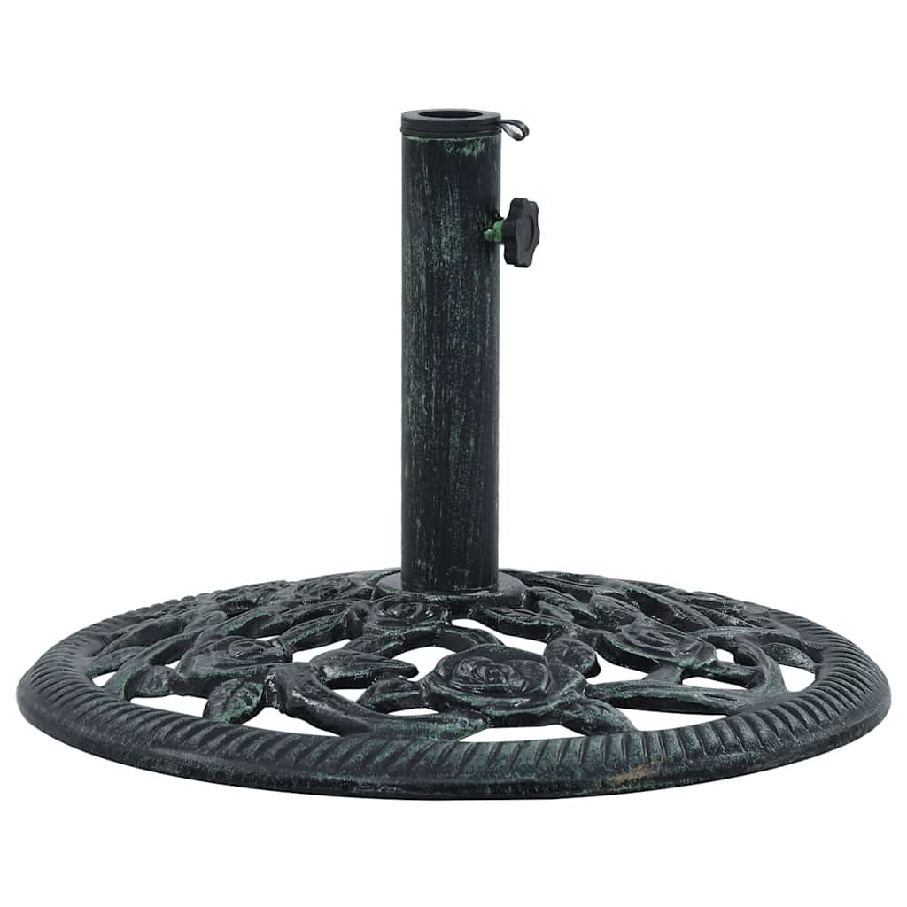 Base para guarda-sol 9 kg 40 cm ferro fundido verde