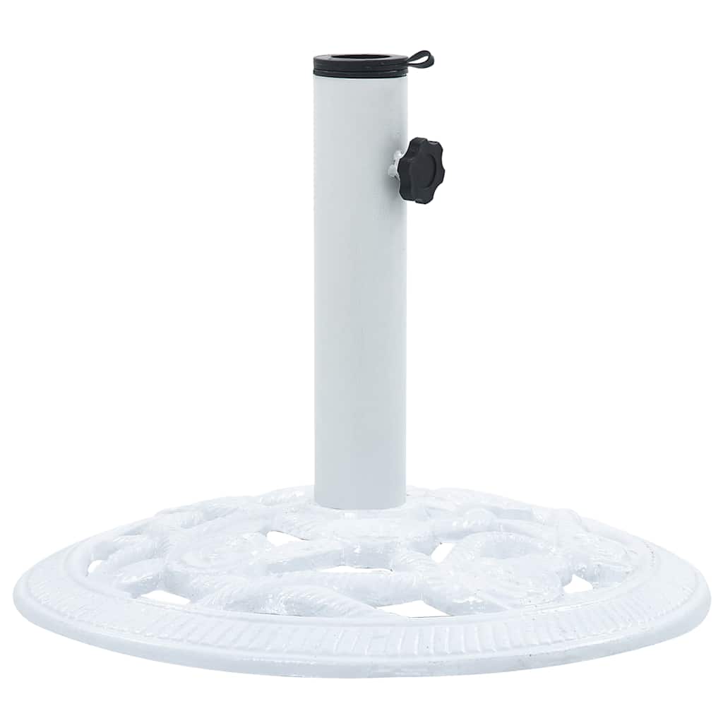 Base para guarda-sol 9 kg 40 cm ferro fundido branco