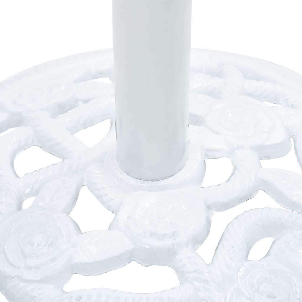 Base para guarda-sol 9 kg 40 cm ferro fundido branco
