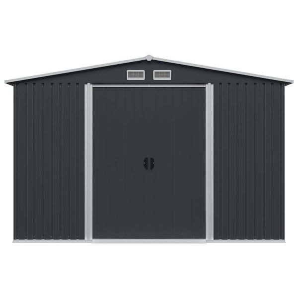 Abrigo de jardim 257x205x178 cm aço antracite