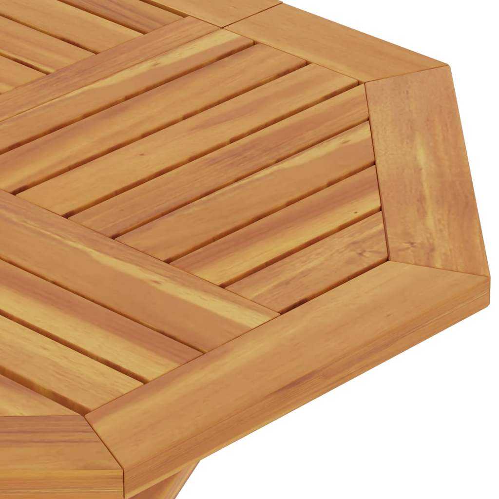 Mesa de jardim dobrável 85x85x76 cm madeira teca maciça