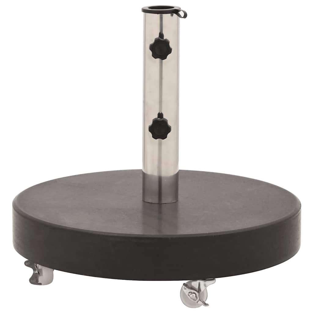Base de guarda-sol redonda granito 30 kg preto