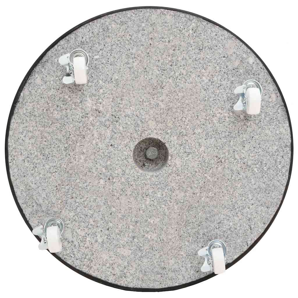 Base de guarda-sol redonda granito 30 kg preto