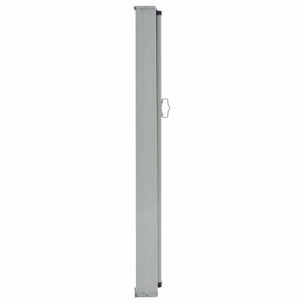 Toldo lateral retrátil para pátio 100x300 cm castanho