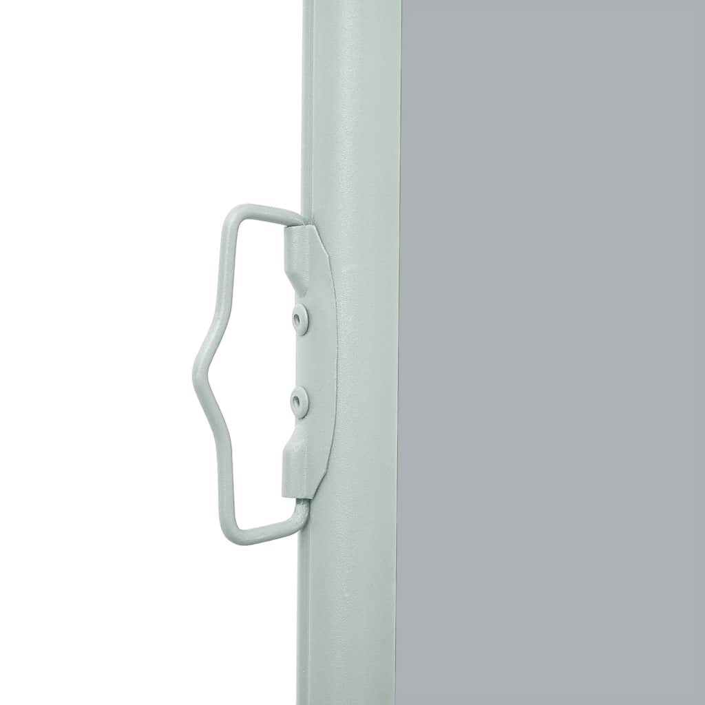 Toldo lateral retrátil para pátio 100x300 cm cinzento