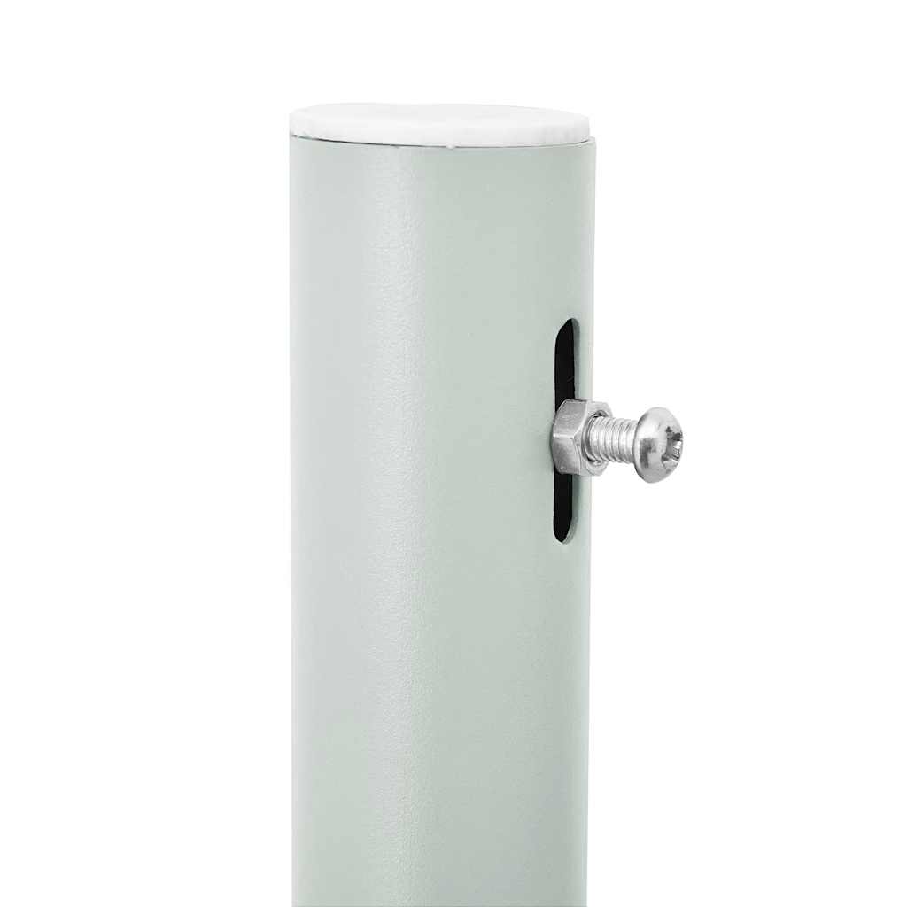 Toldo lateral retrátil para pátio 100x300 cm cinzento