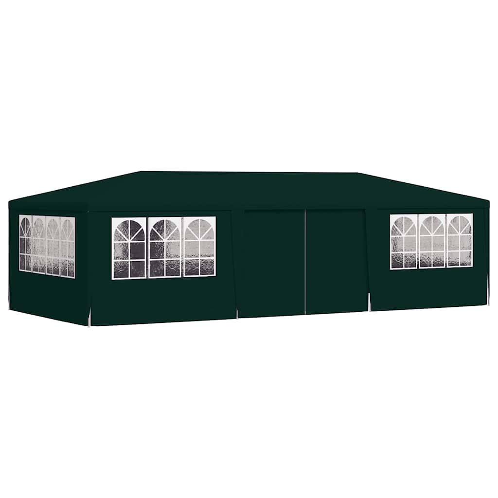 Tenda festas profissional c/ paredes laterais 4x9m 90g/m² verde