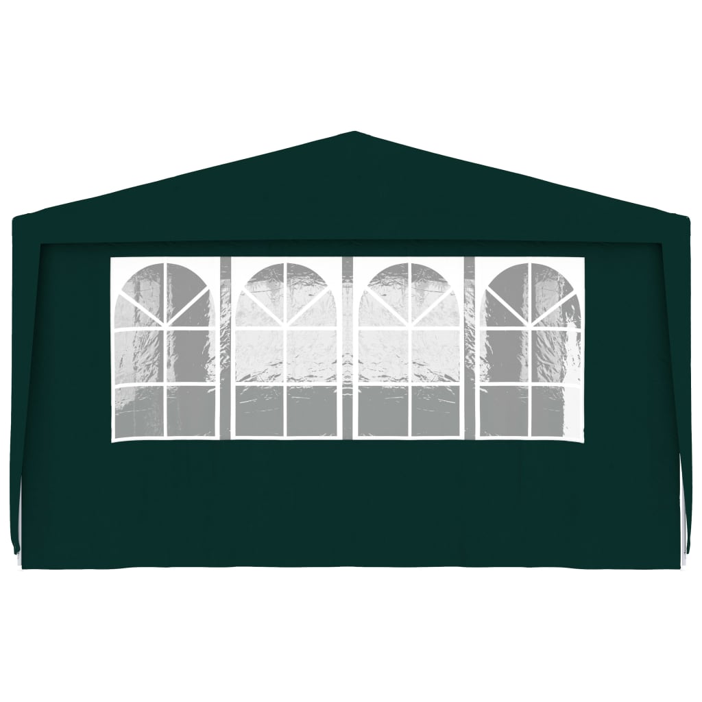 Tenda festas profissional c/ paredes laterais 4x9m 90g/m² verde