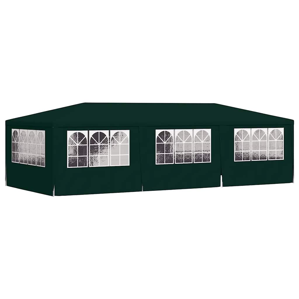 Tenda festas profissional c/ paredes laterais 4x9m 90g/m² verde