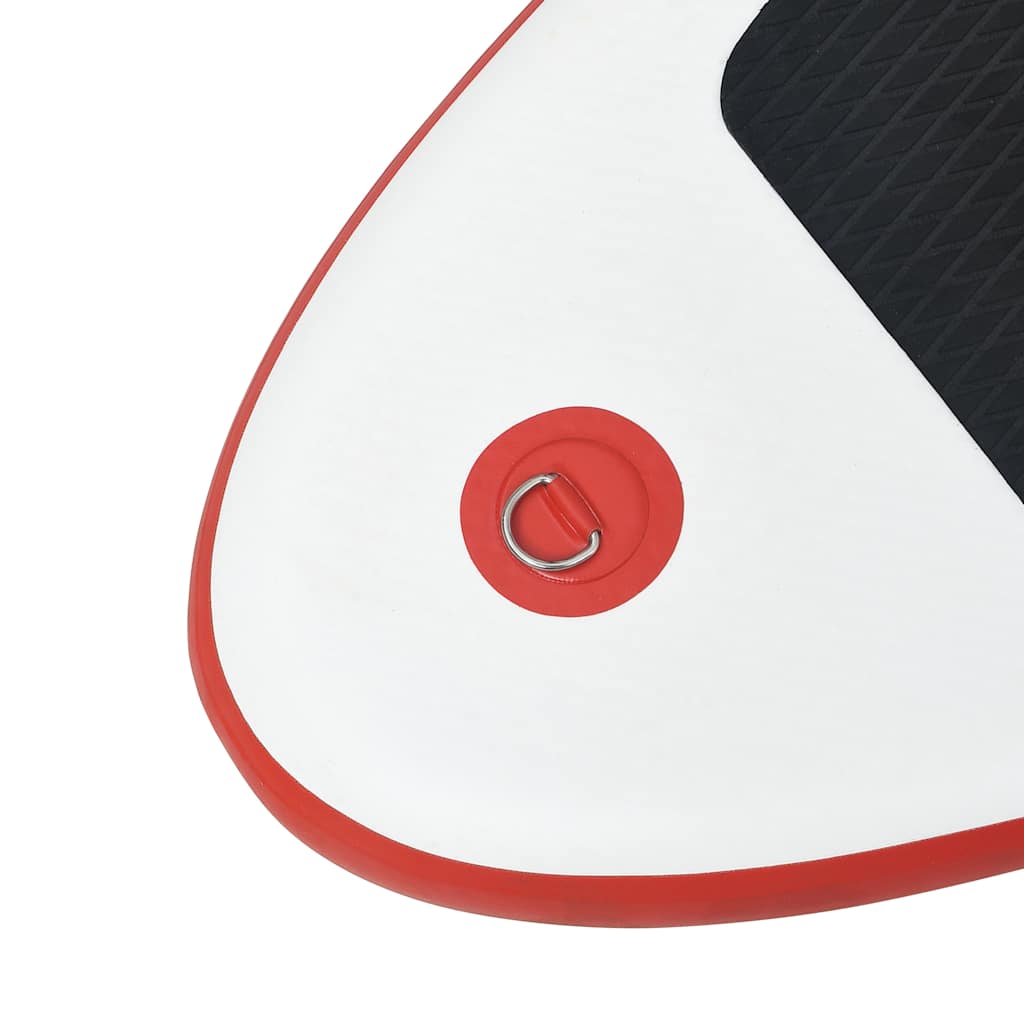 Conjunto prancha paddle SUP insuflável c/ vela vermelho/branco