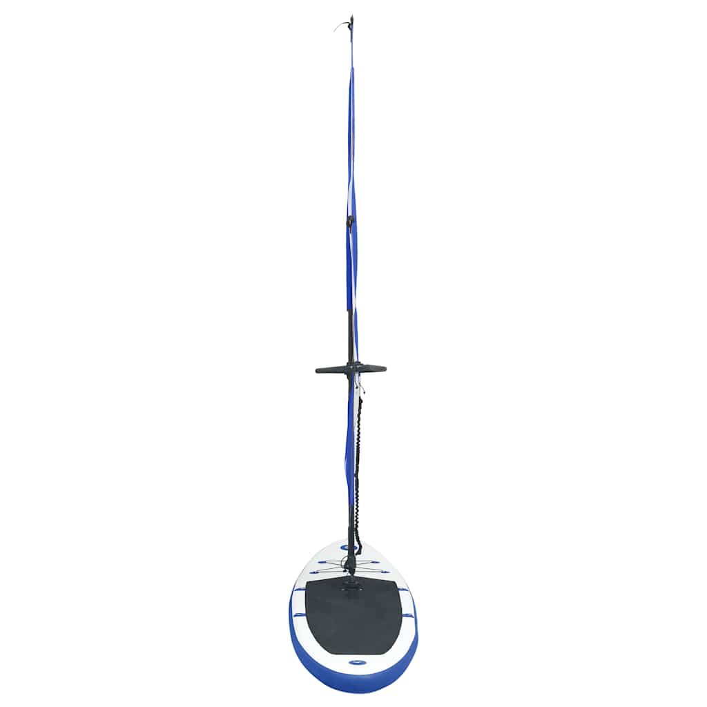 Conjunto prancha paddle SUP insuflável c/ vela azul/branco