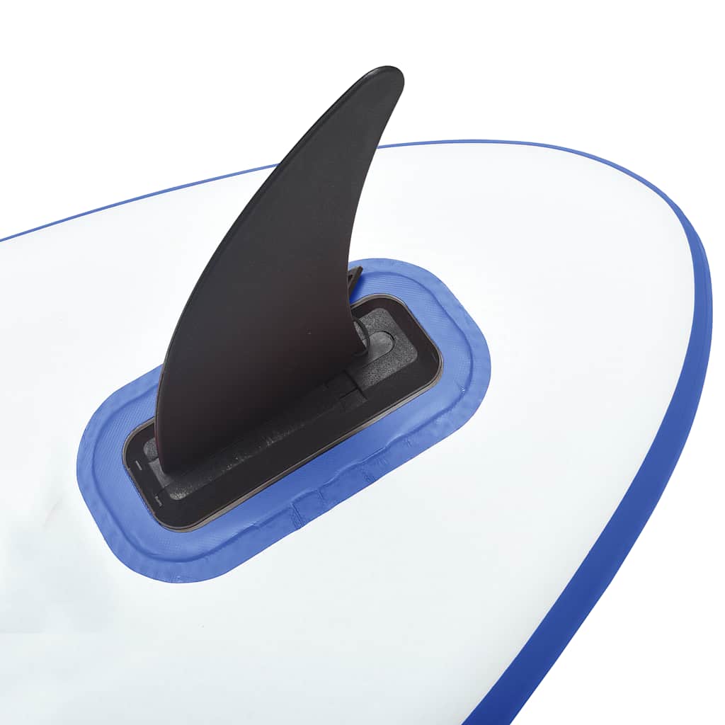 Conjunto prancha paddle SUP insuflável c/ vela azul/branco