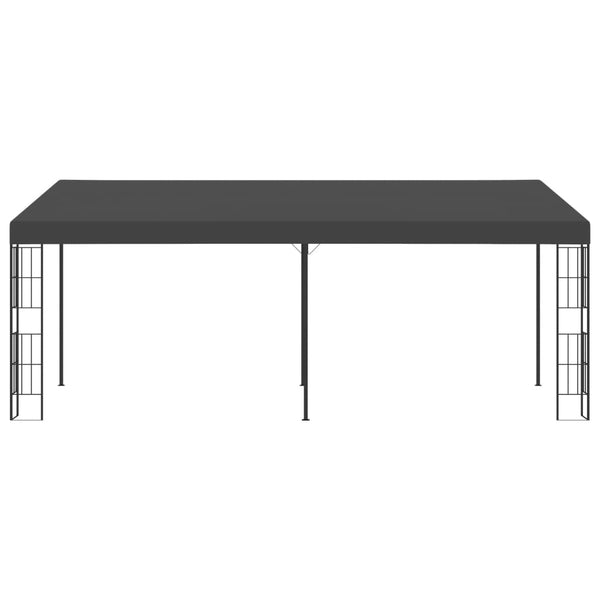 Gazebo de montagem na parede 3x6 m tecido antracite