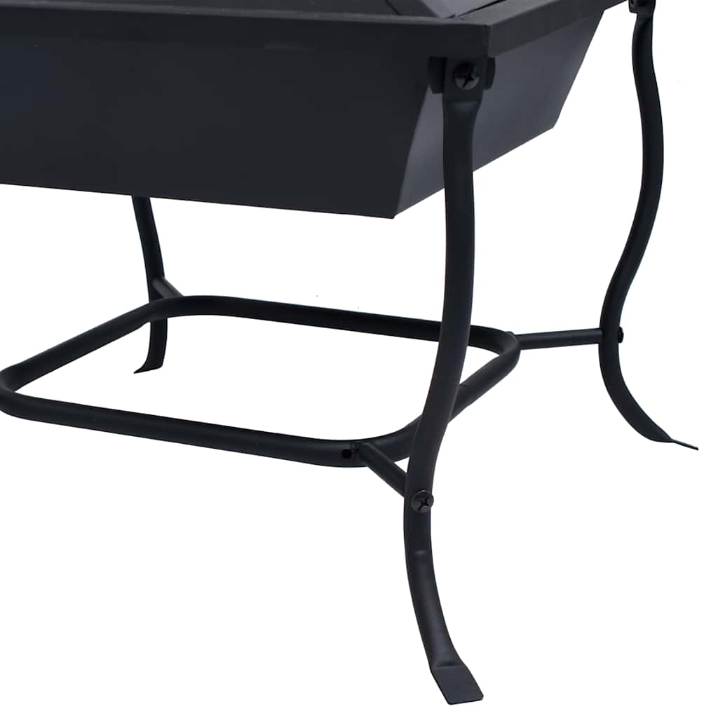 Braseira 42x42x45 cm aço preto