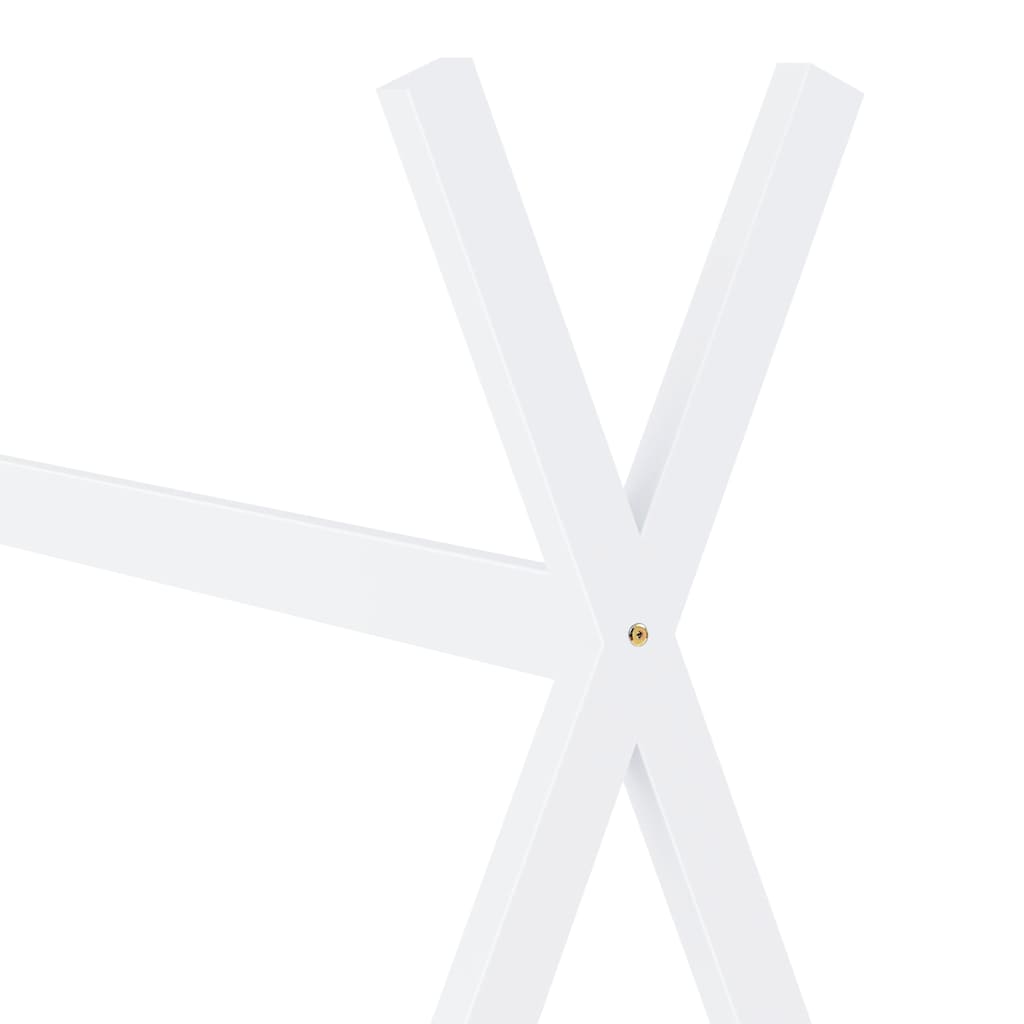 Estrutura de cama para crianças 70x140 cm pinho maciço branco