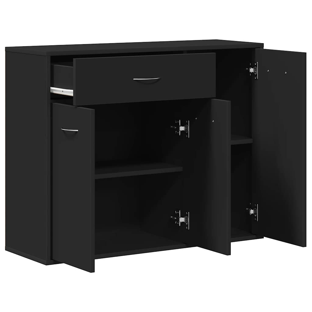 Aparador 88x30x70 cm contraplacado preto