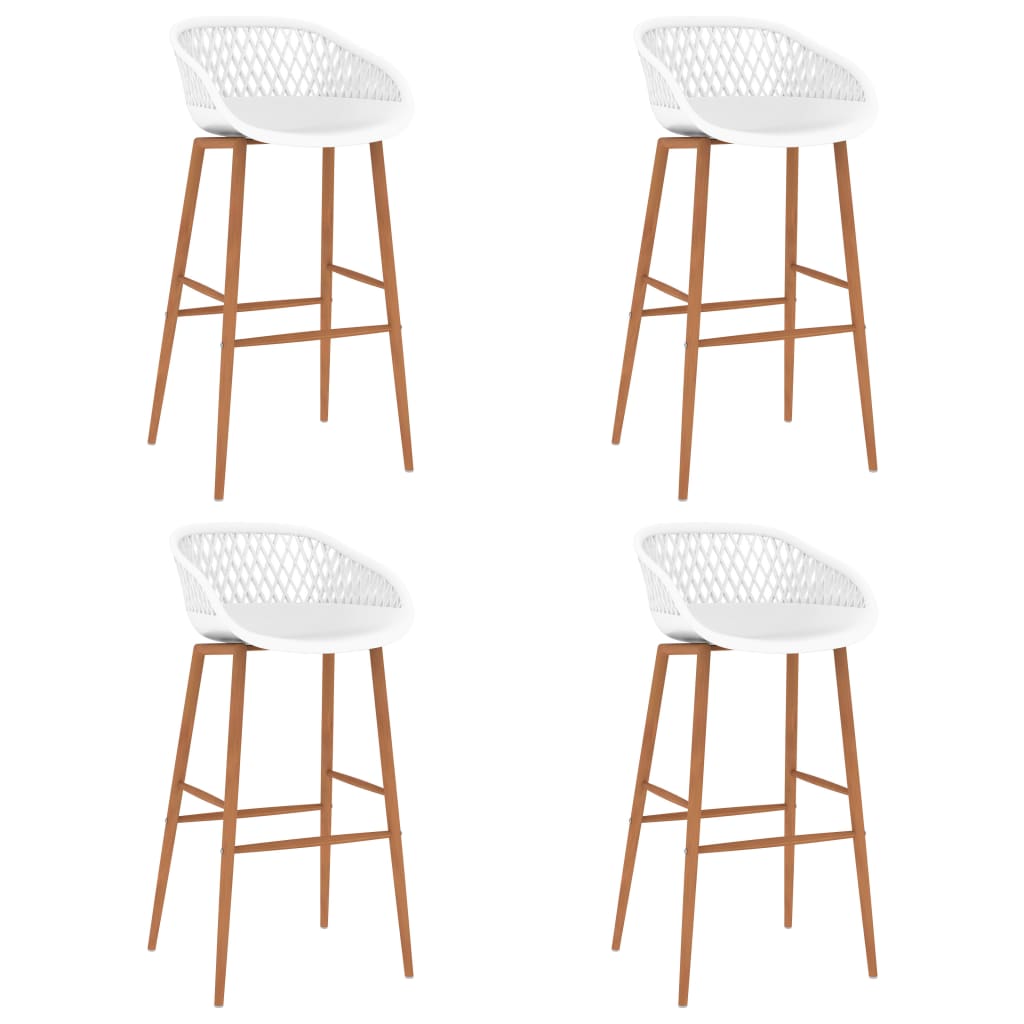 Bancos de bar 4 pcs branco