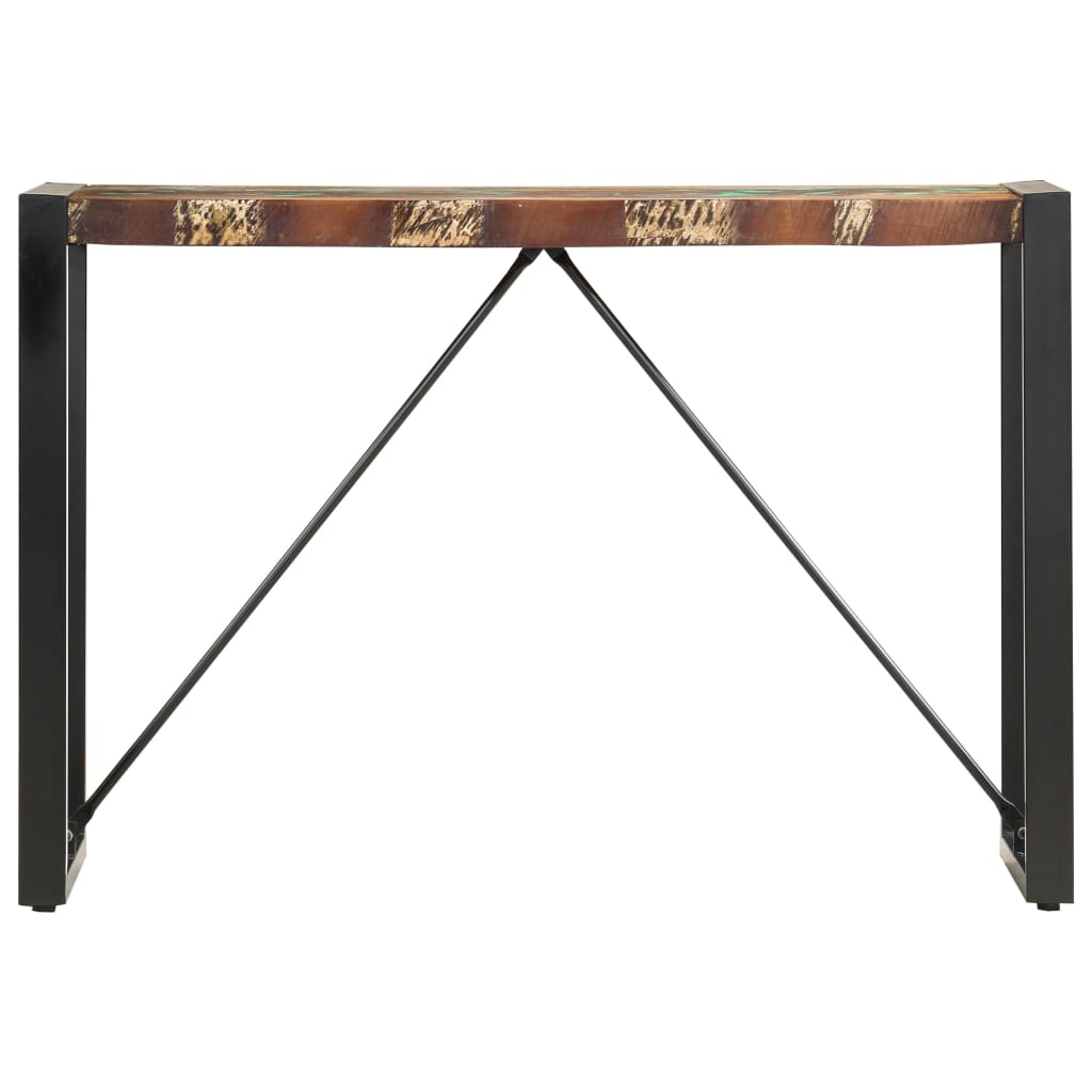 Mesa consola 110x35x76 cm madeira recuperada maciça