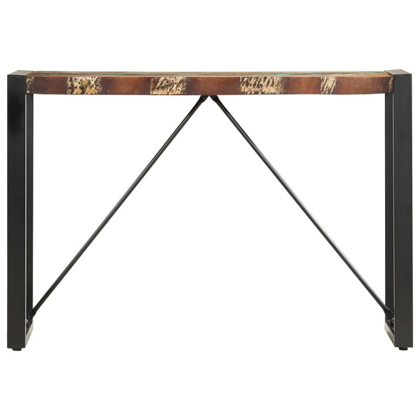 Mesa consola 110x35x76 cm madeira recuperada maciça