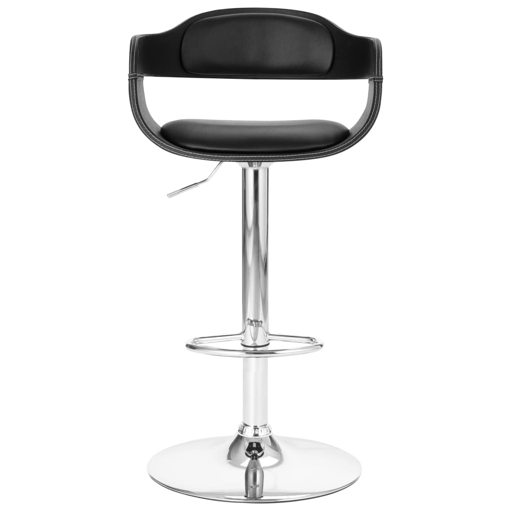 Banco de bar couro artificial preto
