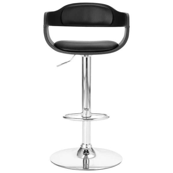 Banco de bar couro artificial preto