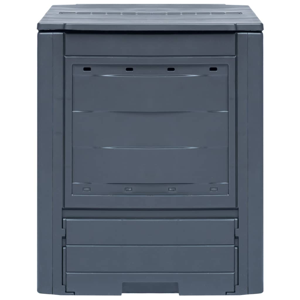 Compostores de jardim 3 pcs 60x60x73 cm 780 L cinzento