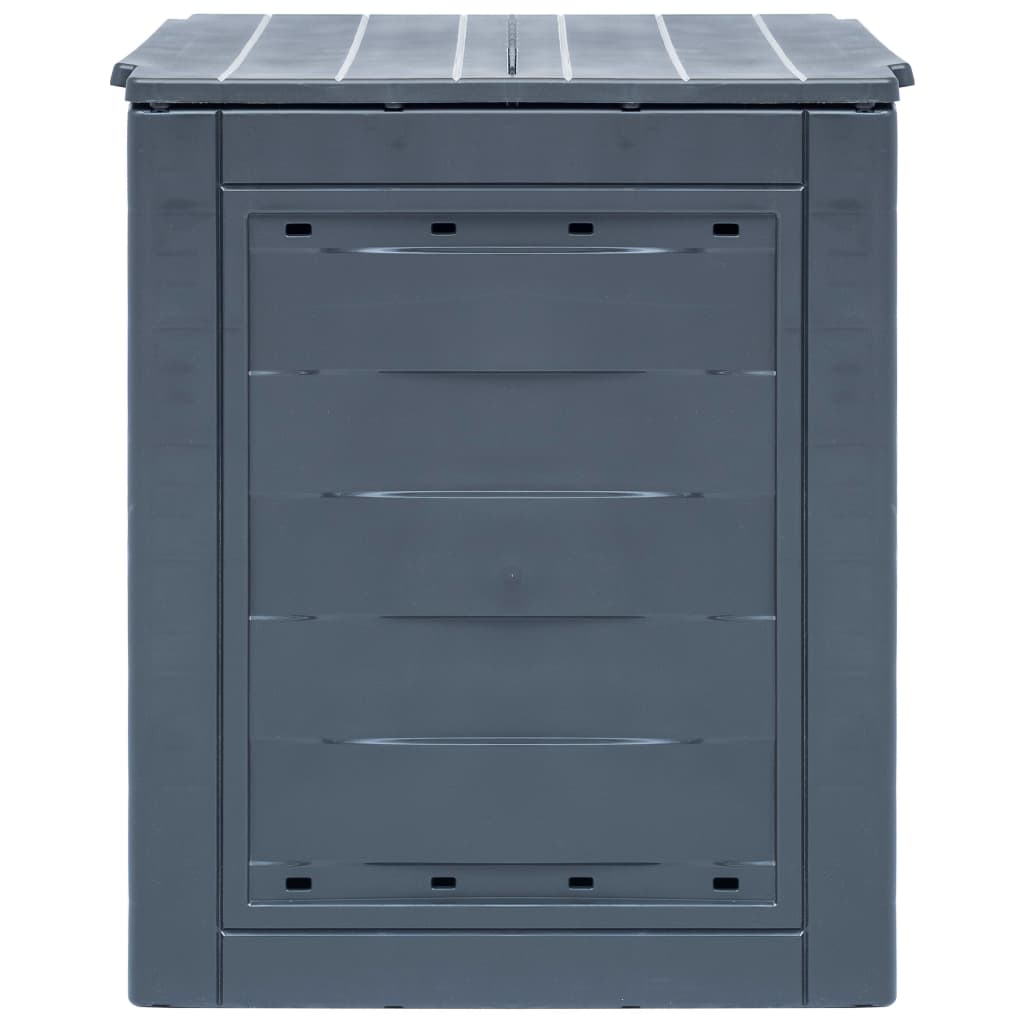 Compostores de jardim 3 pcs 60x60x73 cm 780 L cinzento