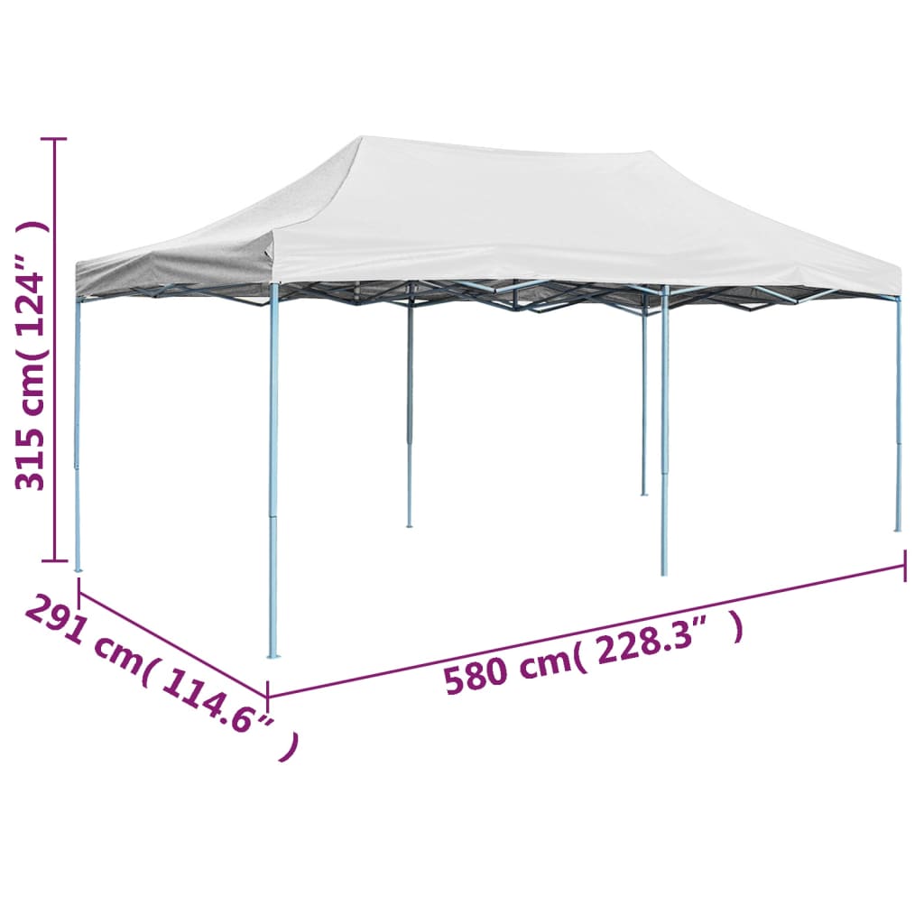 Tenda dobrável profissional para festas 3x6 m aço branco