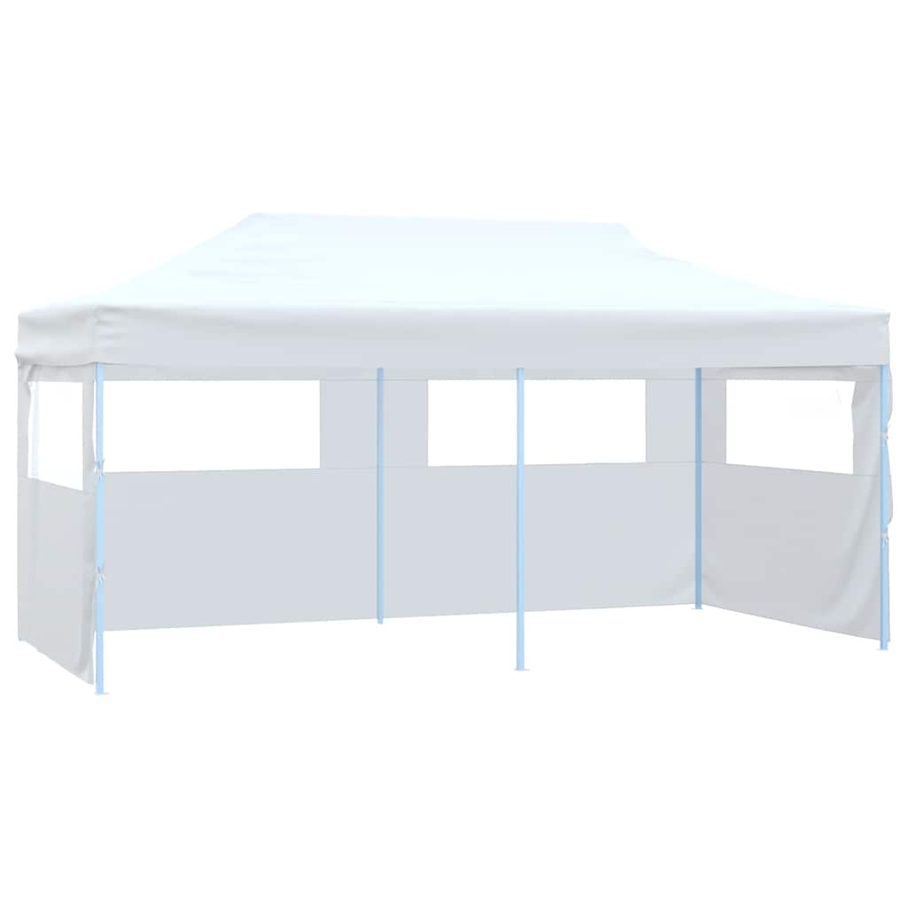 Tenda dobrável profissional festas 4 paredes 3x6m aço branco