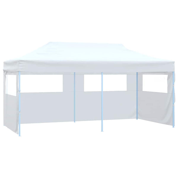 Tenda dobrável profissional festas 4 paredes 3x6m aço branco