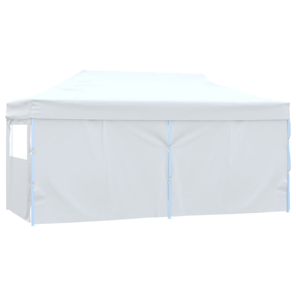 Tenda dobrável profissional festas 4 paredes 3x6m aço branco