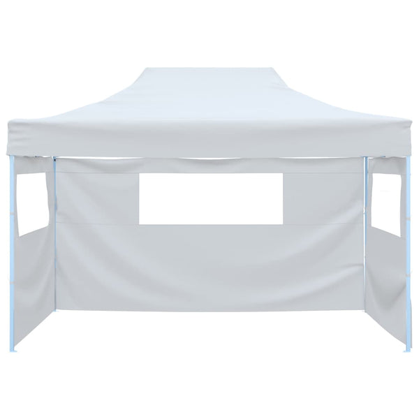 Tenda para festas dobrável c\ 3 paredes laterais 3x4,5 m branco