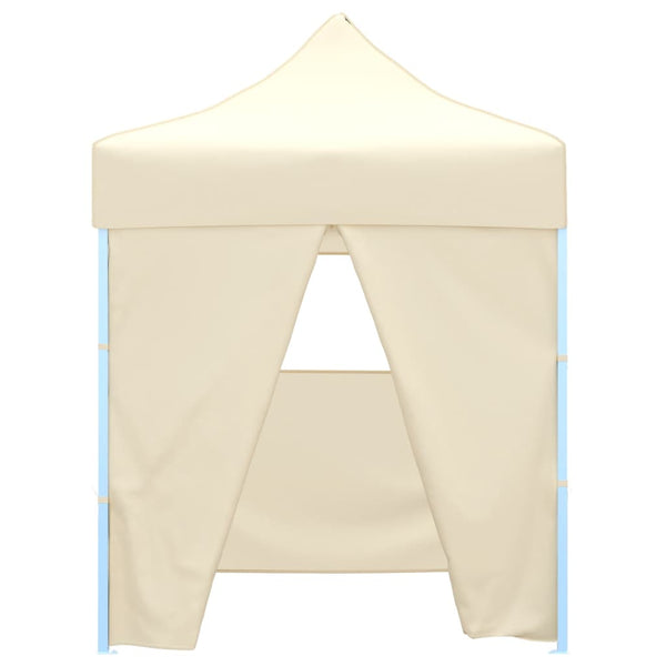 Tenda dobrável profissional festas 4 paredes 2x2 m aço creme