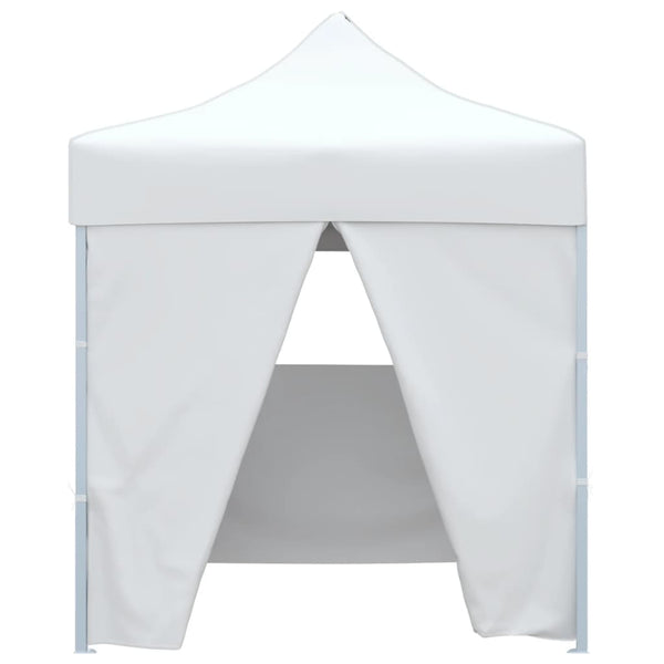 Tenda dobrável profissional festas 4 paredes 2x2m aço branco