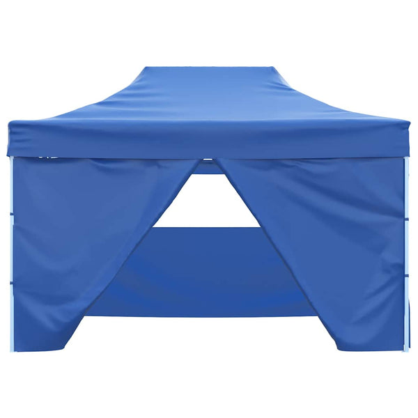 Tenda dobrável profissional festas 4 paredes 3x4m aço azul