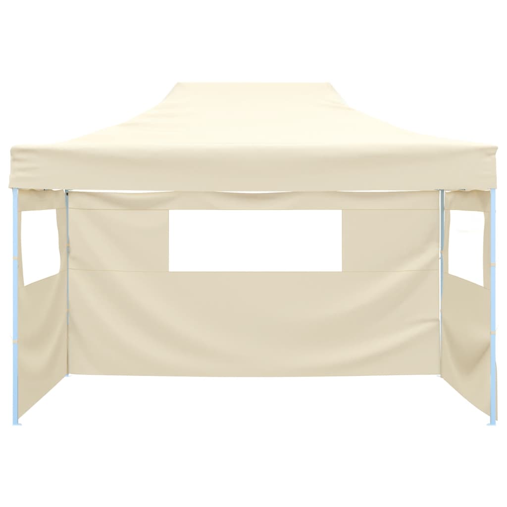 Tenda dobrável profissional festas 3 paredes 3x4m aço cor creme