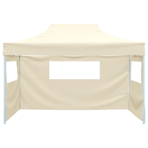 Tenda dobrável profissional festas 3 paredes 3x4m aço cor creme