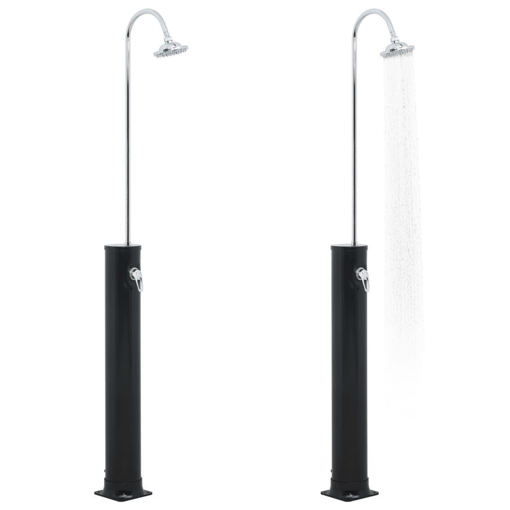 Chuveiro solar 214 cm 20 L preto
