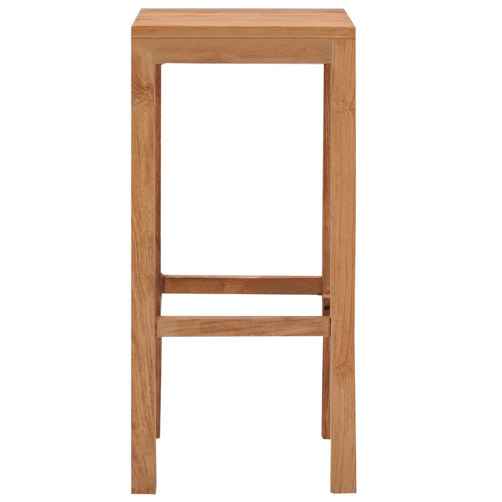 Bancos de bar 4 pcs madeira de teca maciça