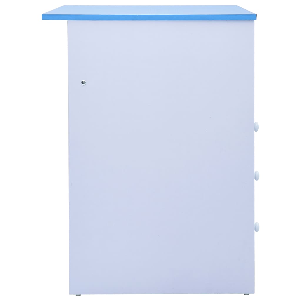 Secretária/estirador desenho para crianças azul e branco