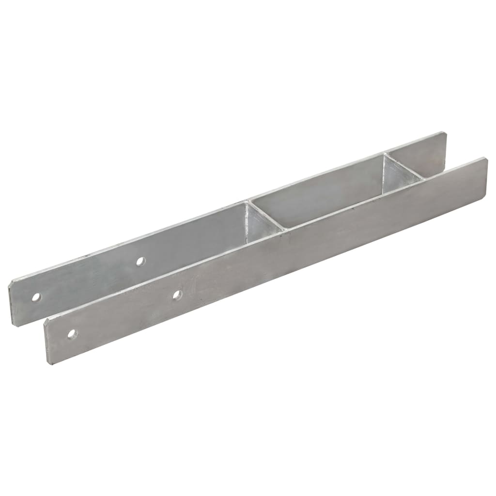 Âncoras de vedação 2 pcs 7x6x60 cm aço galvanizado prateado