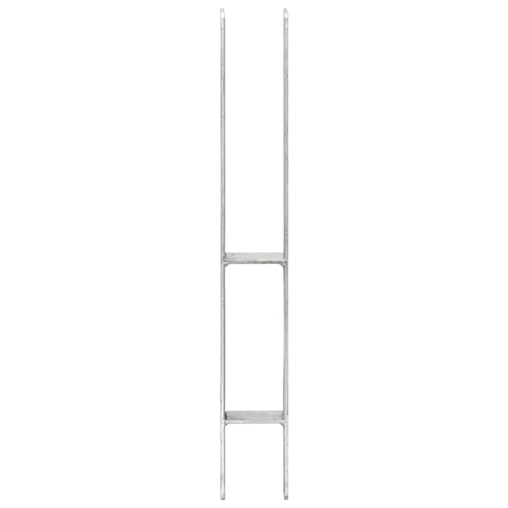 Âncoras de vedação 6 pcs 7x6x60 cm aço galvanizado prateado