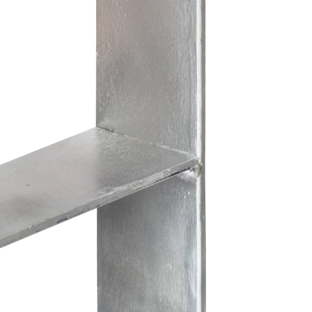 Âncoras de vedação 6 pcs 7x6x60 cm aço galvanizado prateado