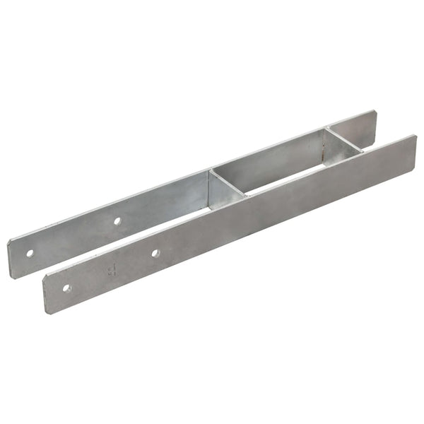 Âncoras de vedação 6 pcs 8x6x60 cm aço galvanizado prateado