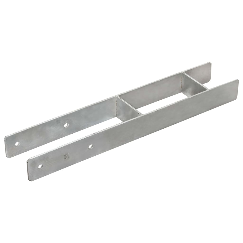 Âncoras de vedação 6 pcs 10x6x60 cm aço galvanizado prateado