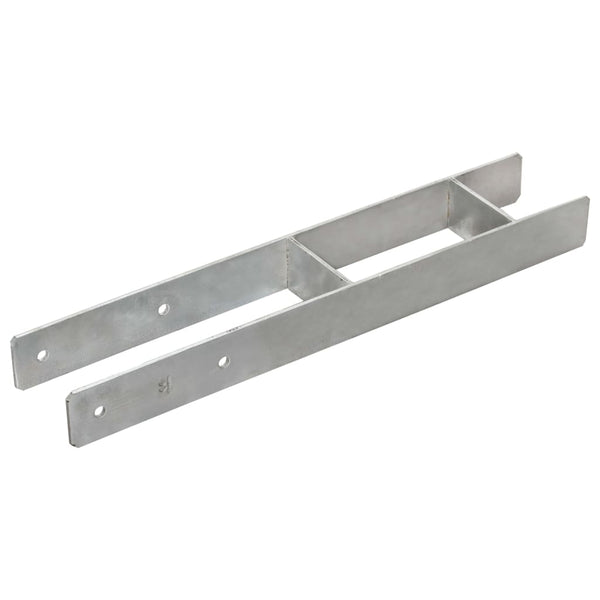 Âncoras de vedação 6 pcs 10x6x60 cm aço galvanizado prateado