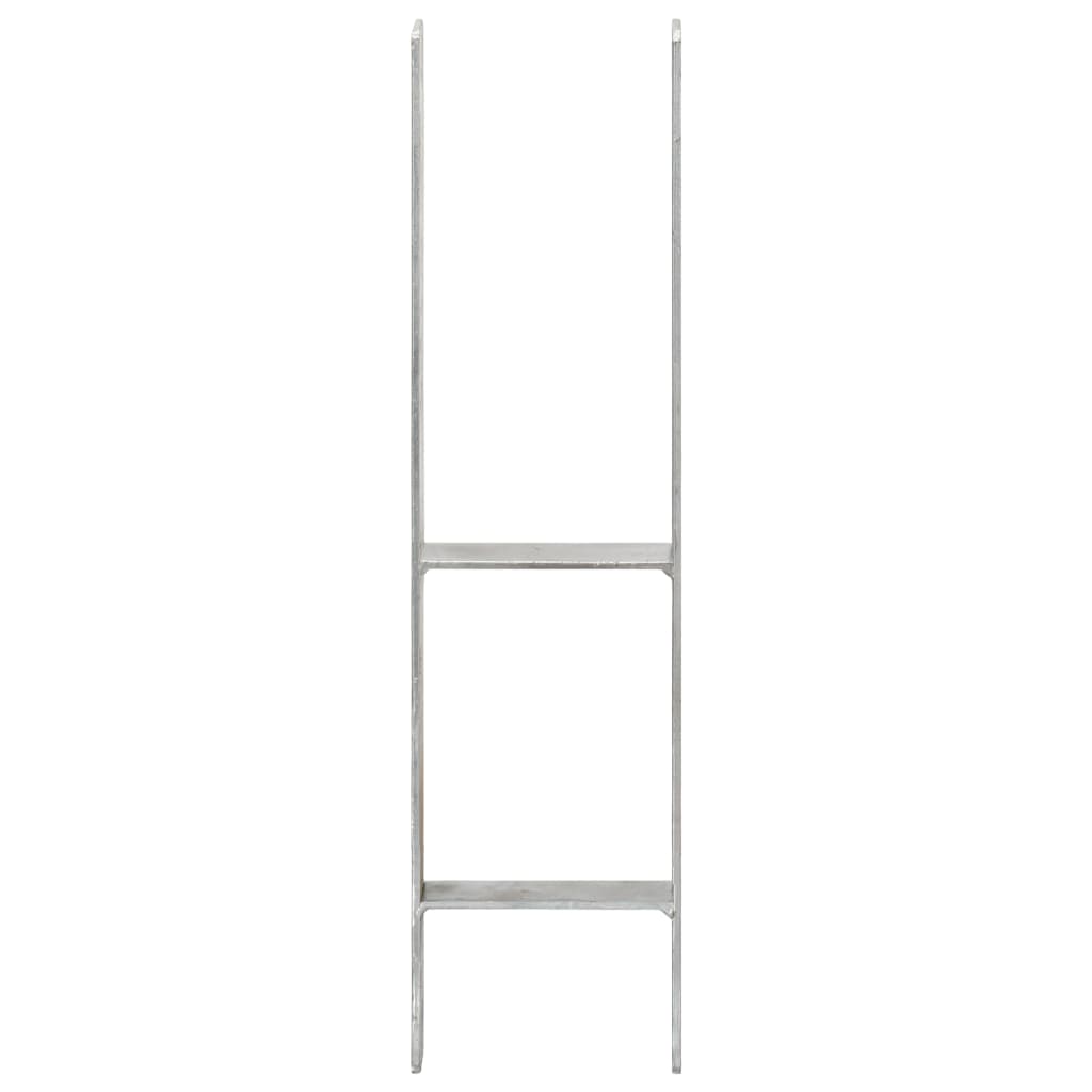 Âncoras de vedação 6 pcs 14x6x60 cm aço galvanizado prateado