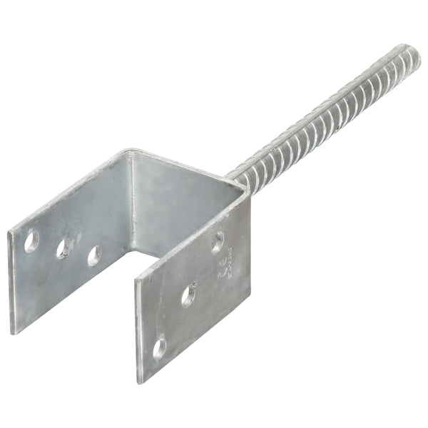 Âncoras de vedação 6 pcs 7x6x30 cm aço galvanizado prateado
